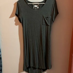 T-shirt dress with cut out in back